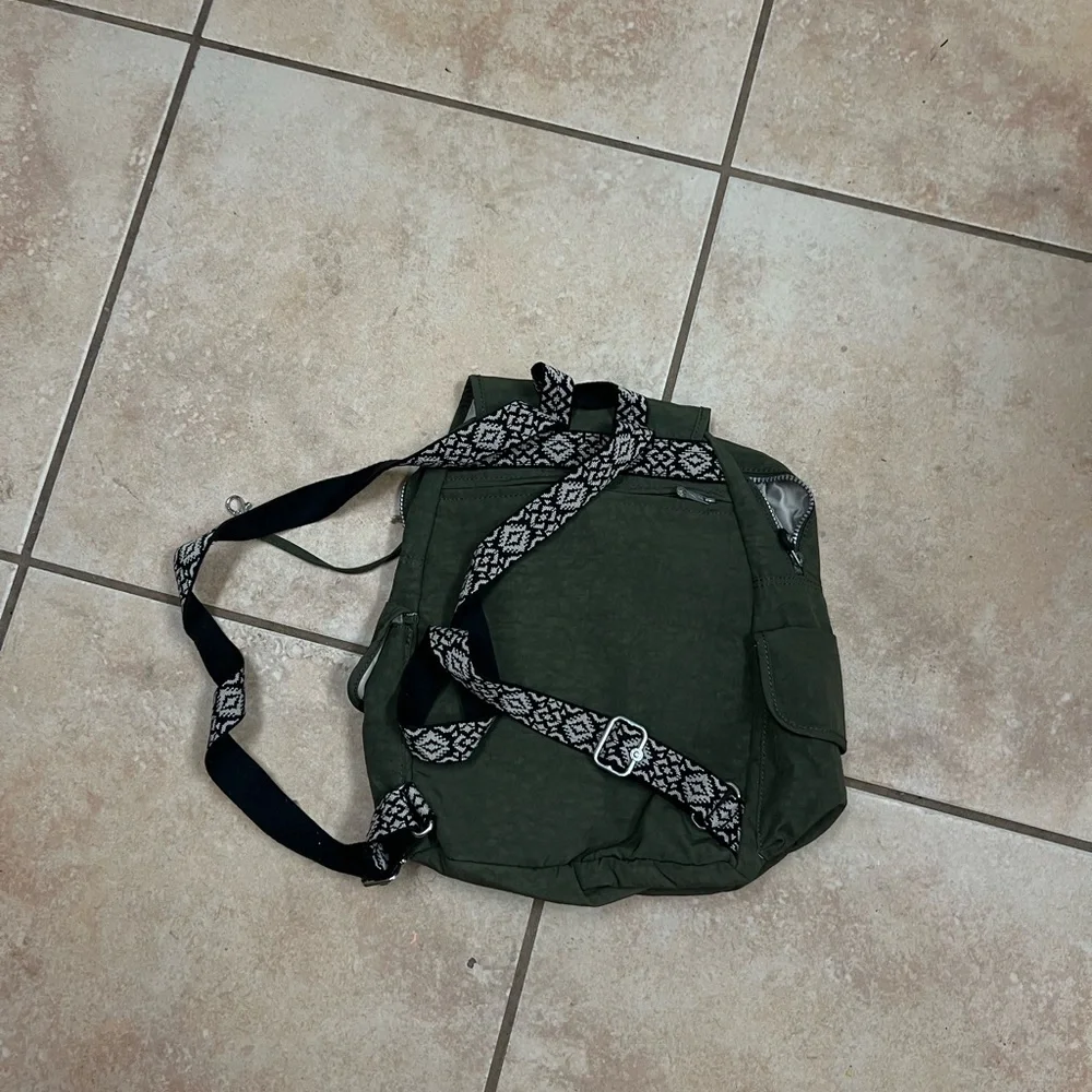 Kipling Green Backpack